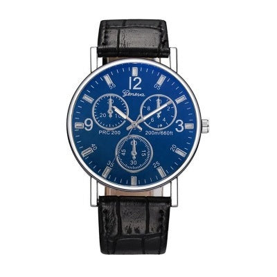 Blue Light Glass Decorative Belt Watch