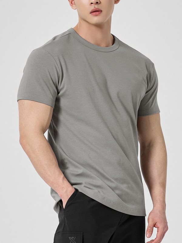 Fitness Sports Round Neck Men's Short-sleeved T-shirt