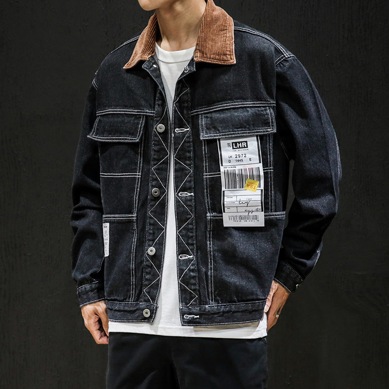 Men Balck Denim Jackets