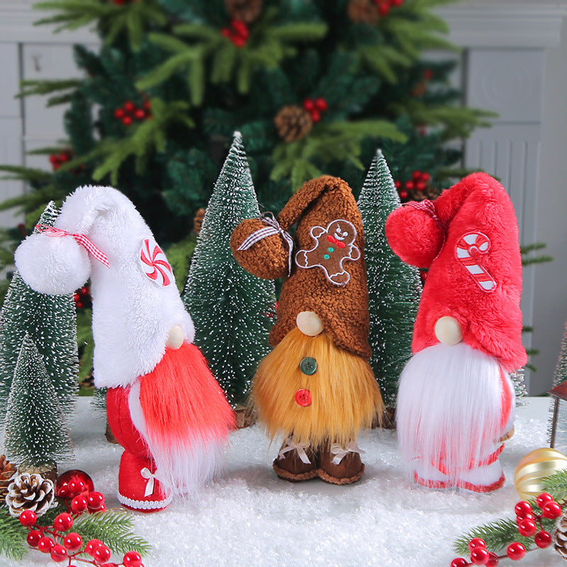 Christmas Candy Faceless Elderly Decoration Creative Doll Decorations