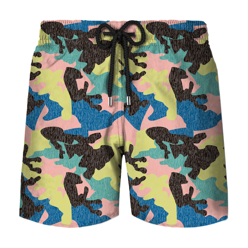 Camouflage Printing Men's Swimming Shorts