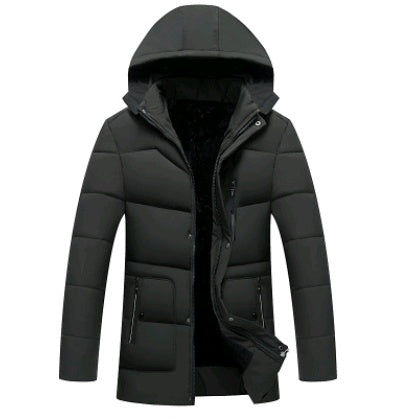 Cotton coat warm thick cotton coat men's cotton hooded jacket down jacket