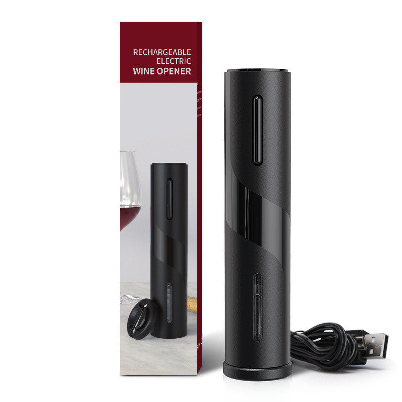 Rechargeable Electronic Bottle Opener with Tulip Wine Aerator and Pourer