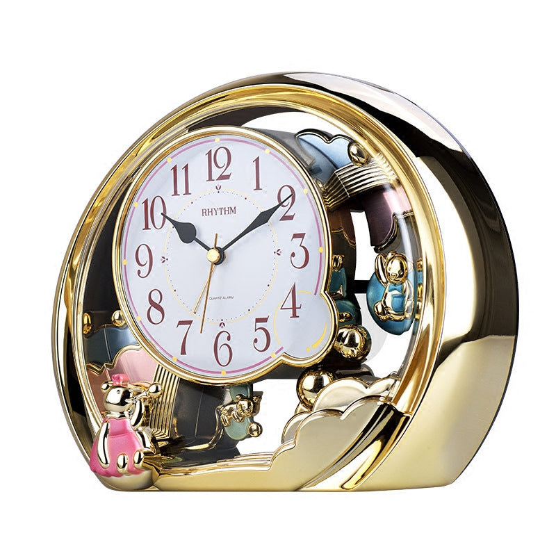 Cartoon European-Style Living Room Bedroom Luxury Desk Clock Ornaments