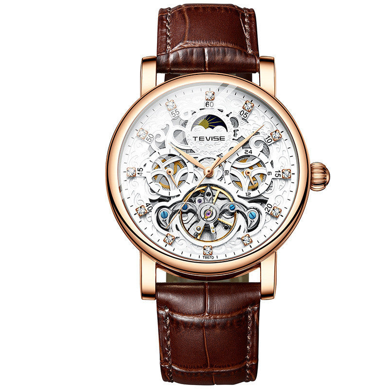 Belt Watch Diamond Hollow Automatic Mechanical Watch Men