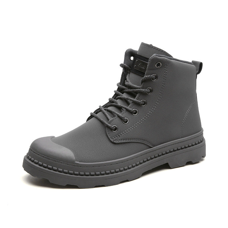 High-top short boots casual leather boots