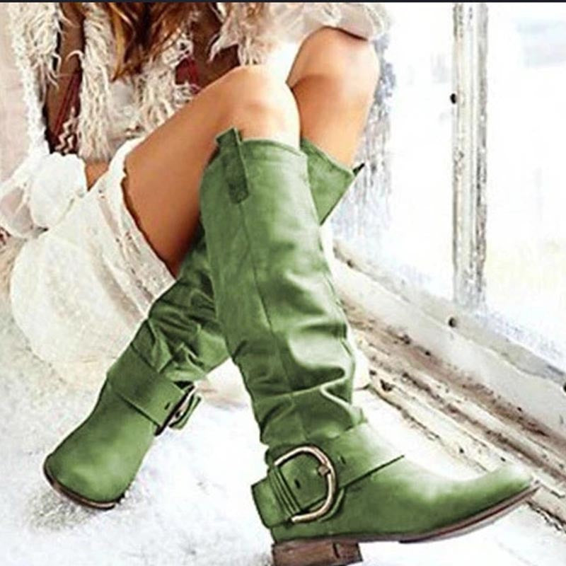 Women's boots plus size boots thick heel