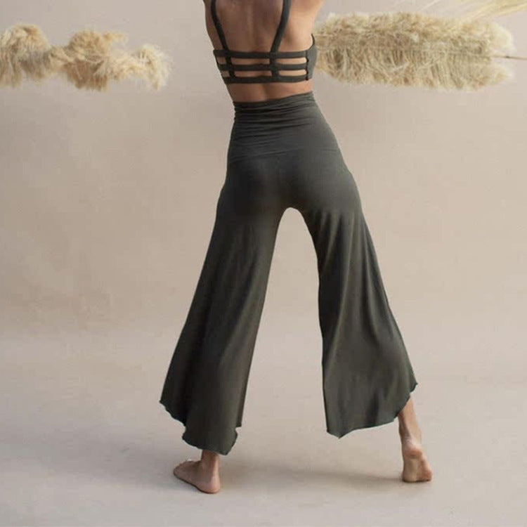 Yoga Suit Backless Spaghetti Straps Backless Bra