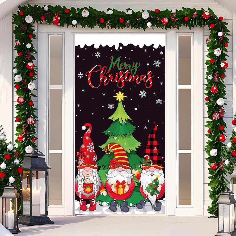 Christmas Curtain Decoration Hanging Cloth Background