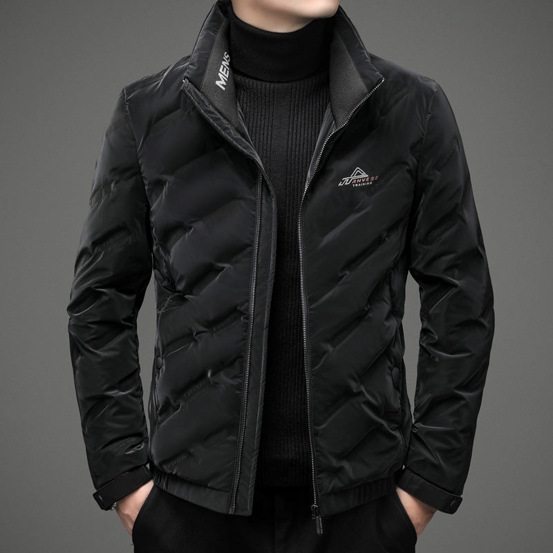 Youth down jacket short padded lapels keep warm trend