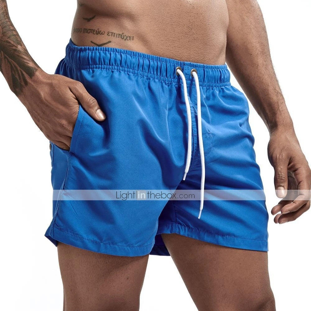 Casual Candy-colored Men's Beach Shorts