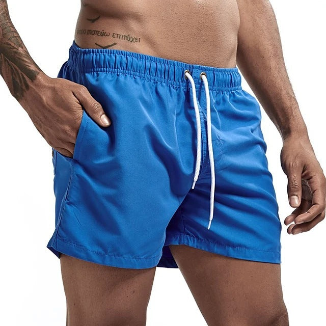 Casual Candy-colored Men's Beach Shorts