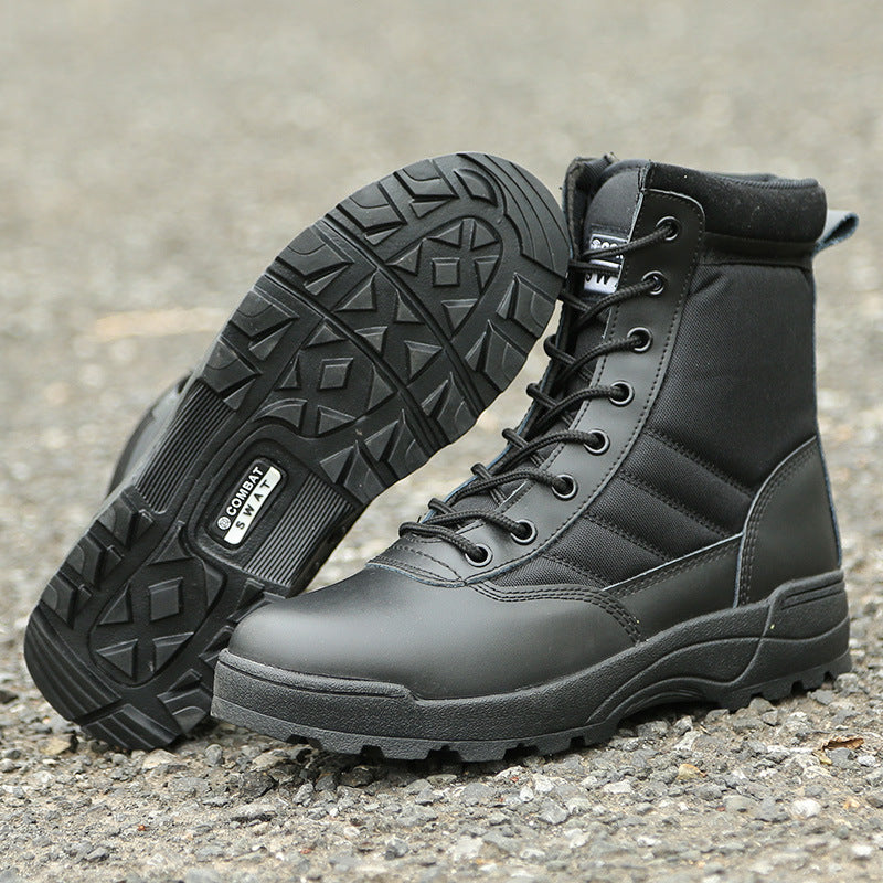 Combat Boots Tactical  Black High-top Outdoor Boots