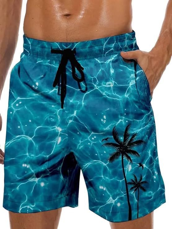 Hawaiian Series 3D Printed Summer Loose Beach Pants