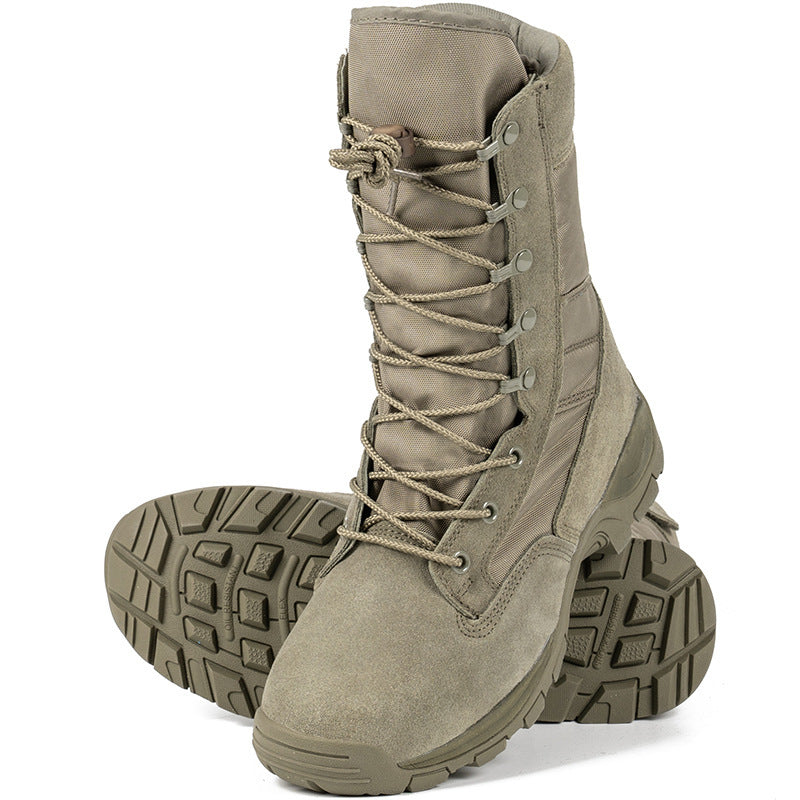 High-top Combat Boots Green Desert Boots Light Combat