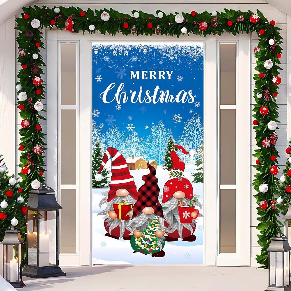 Christmas Curtain Decoration Hanging Cloth Background