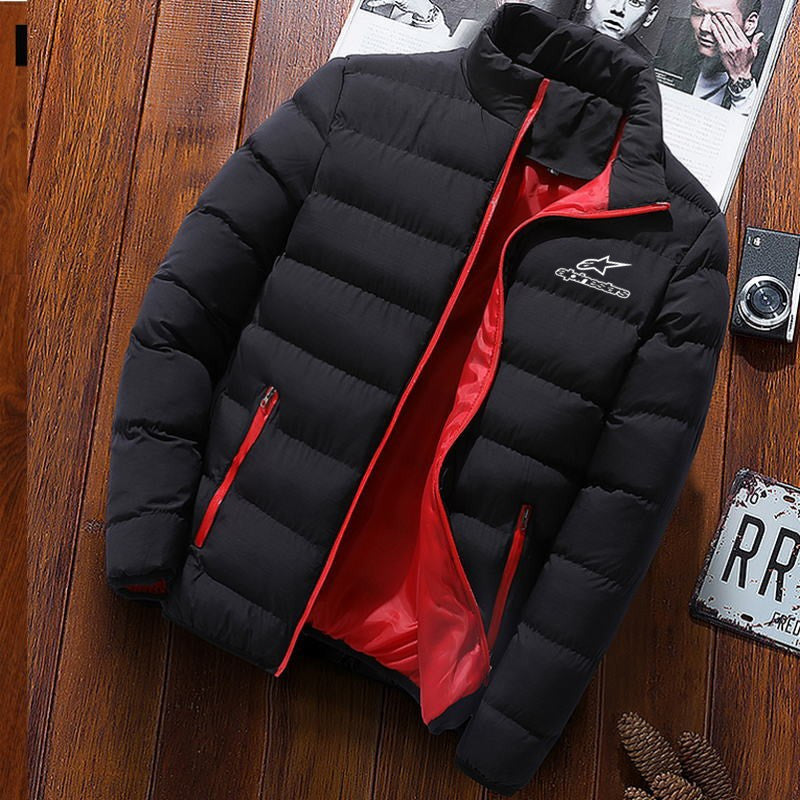 winter  stars jacket men's fashion stand collar men's