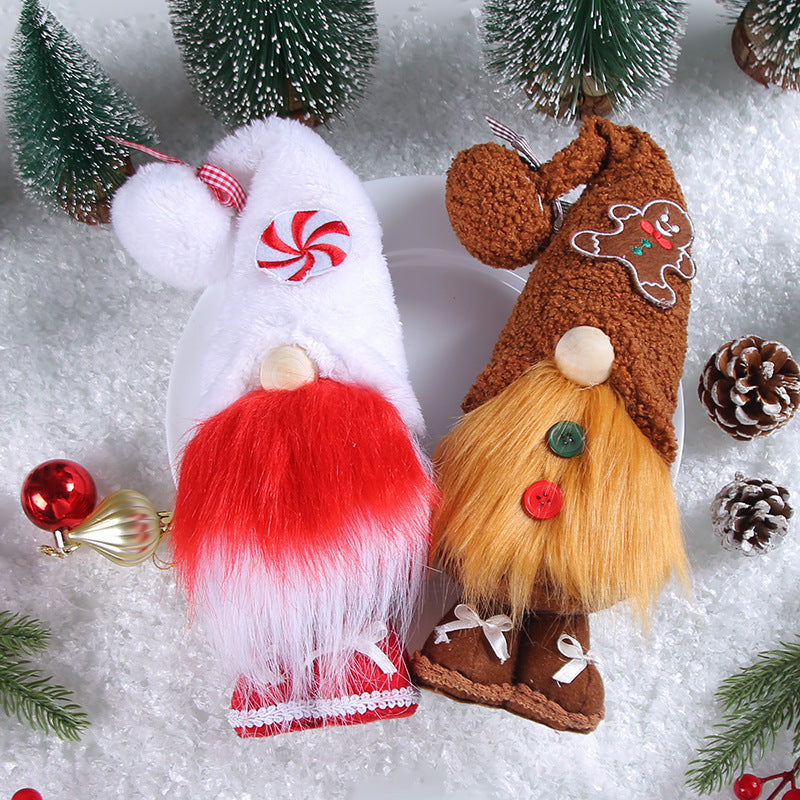 Christmas Candy Faceless Elderly Decoration Creative Doll Decorations