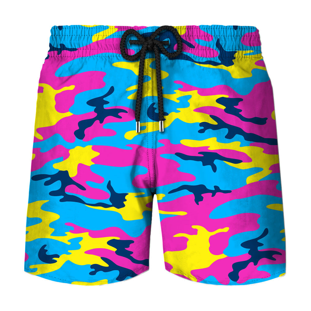 Camouflage Printing Men's Swimming Shorts