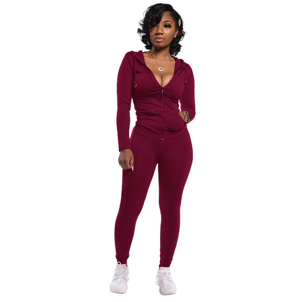 Autumn Chic Slim Fit Long Sleeve Jogging Suit