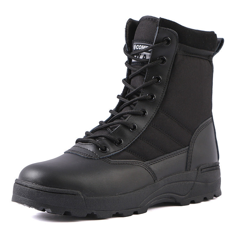 Combat Boots Tactical  Black High-top Outdoor Boots