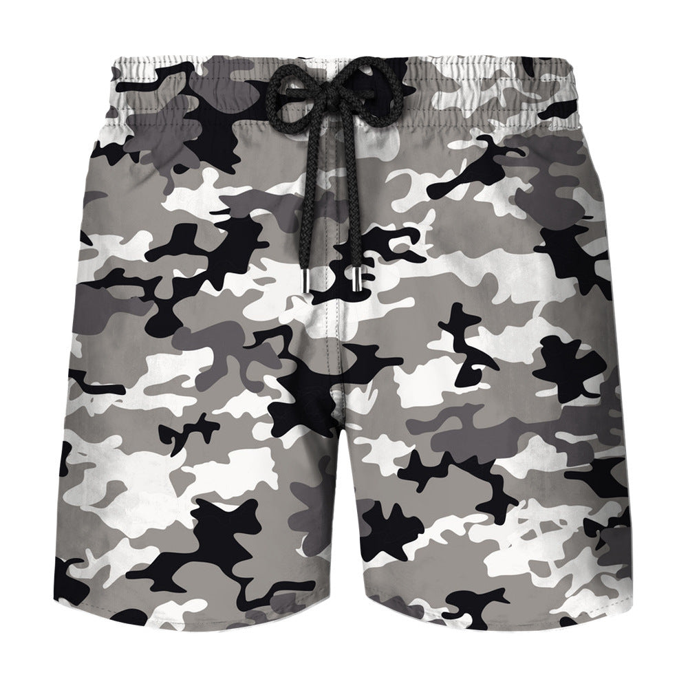 Camouflage Printing Men's Swimming Shorts