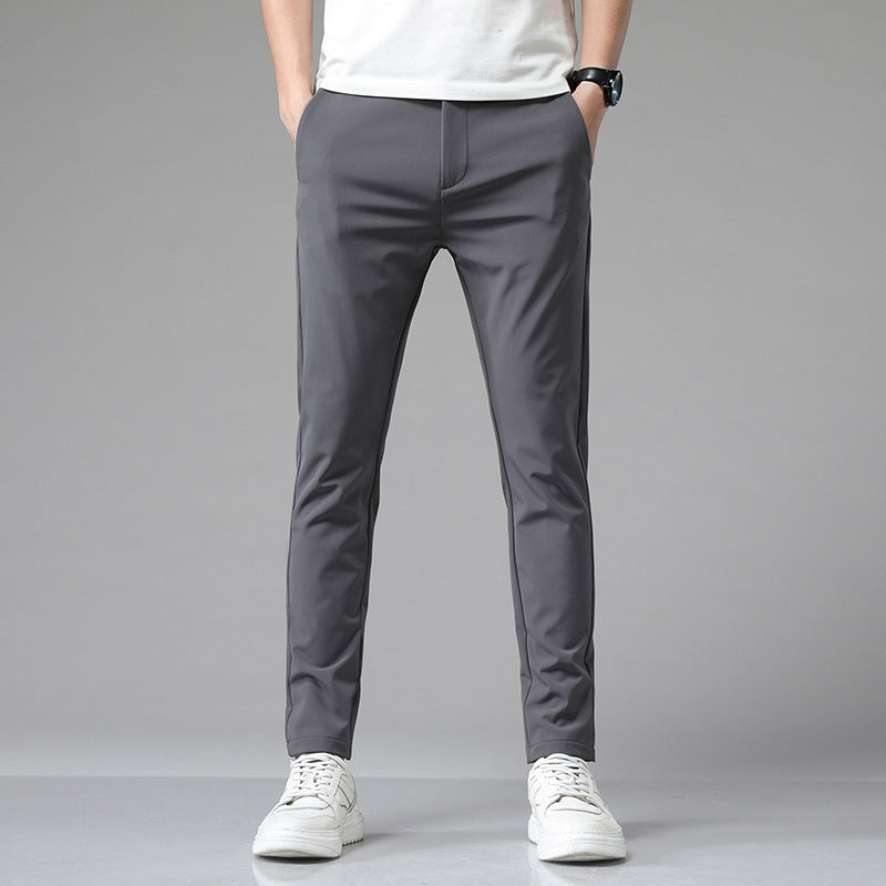 Solid Color Casual Suit Pants Men's Thin