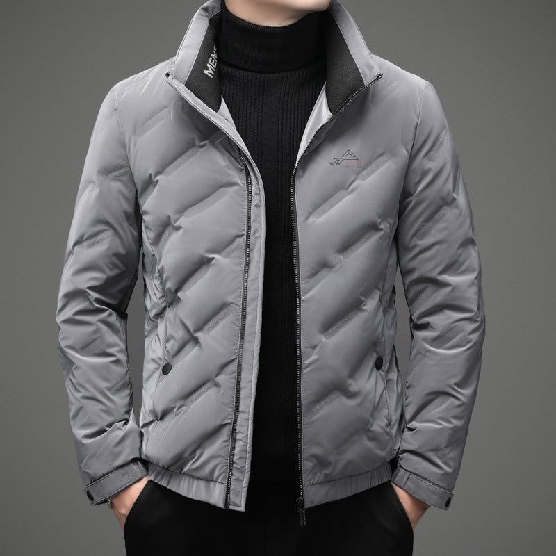 Youth down jacket short padded lapels keep warm trend