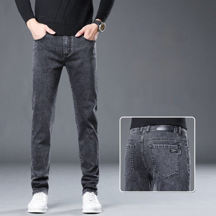 Versatile Stretch Slim Straight Men's Jeans