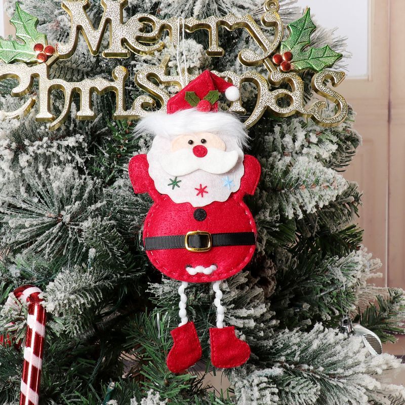 Christmas Hanging Decoration Old Man Snowman Elk Penguin Long Legs Cartoon Suit