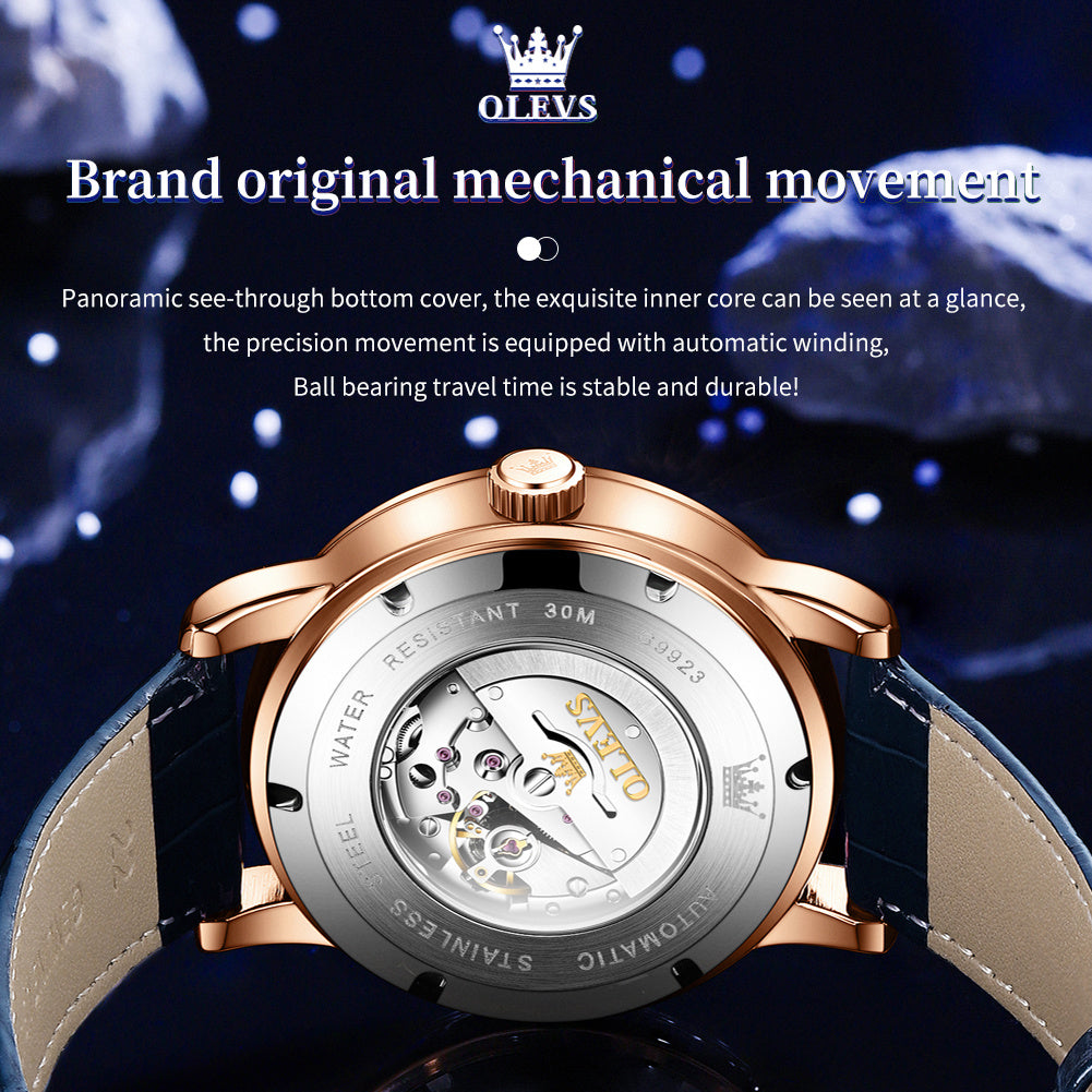 Full-automatic Machinery Of Starry Sky Luminous Men's Watch