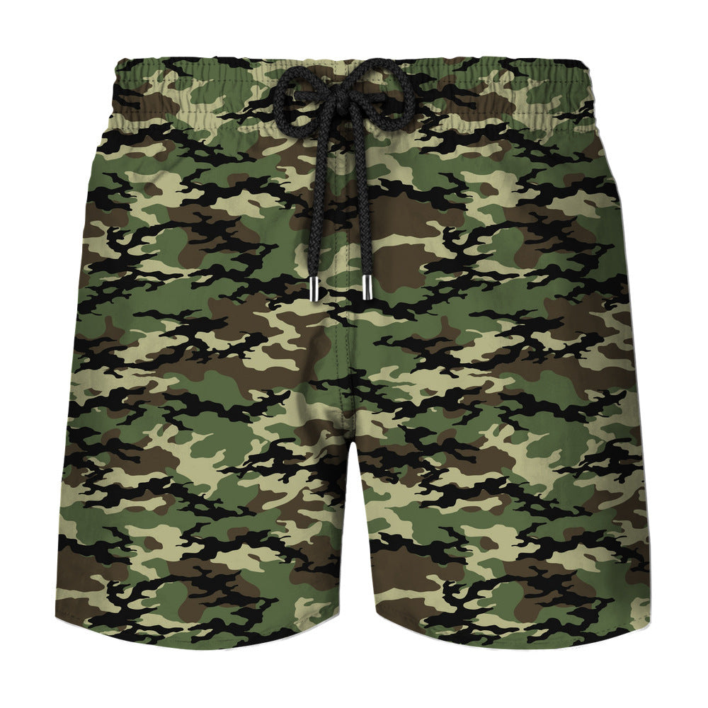 Camouflage Printing Men's Swimming Shorts