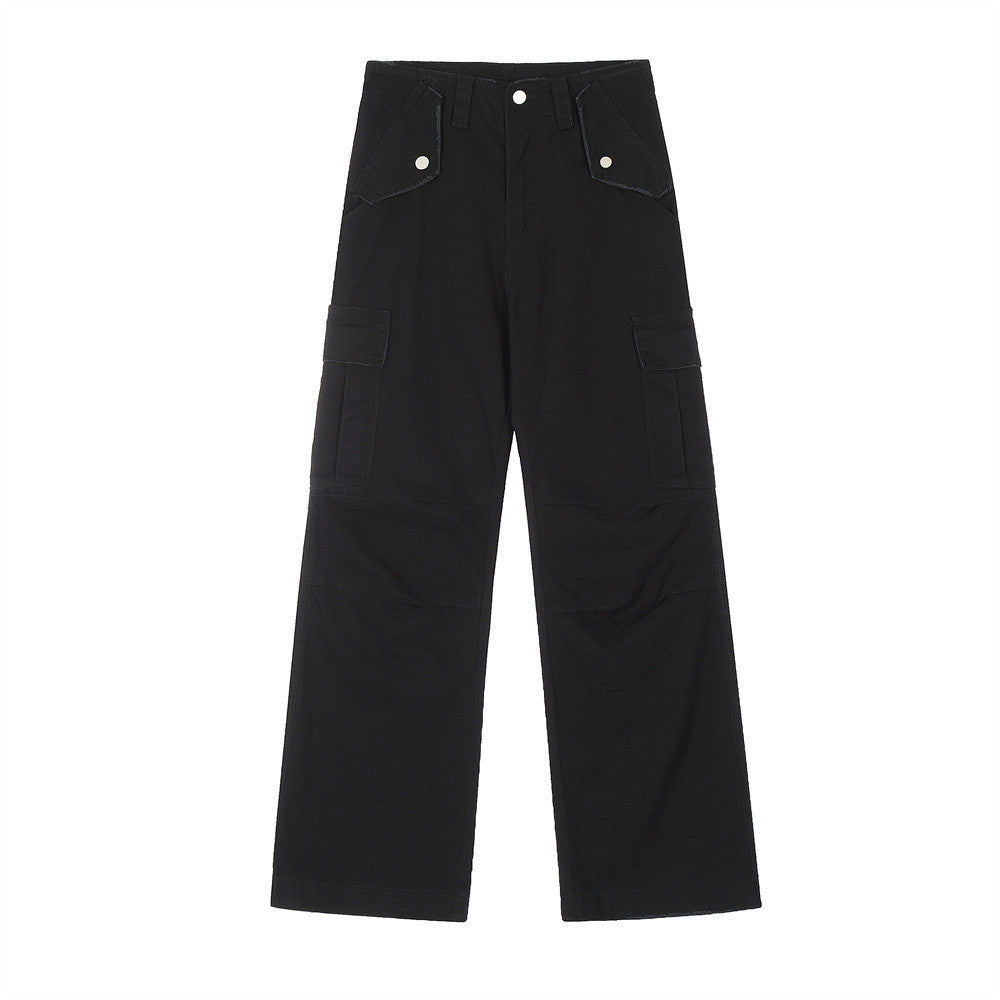 Worn-out Tooling Men Trousers High Street Design Sense