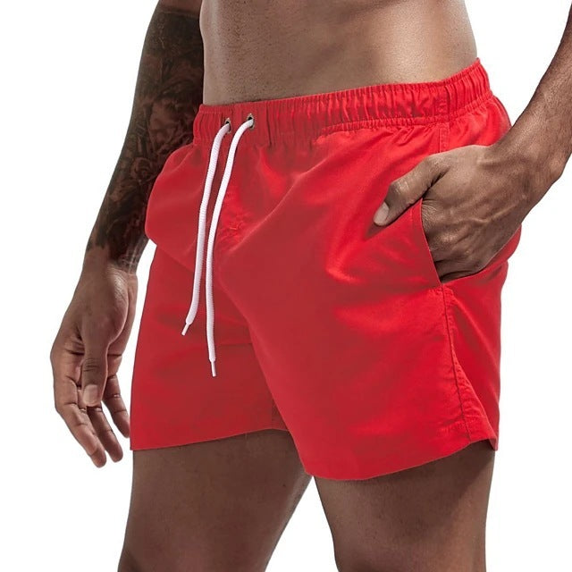 Casual Candy-colored Men's Beach Shorts