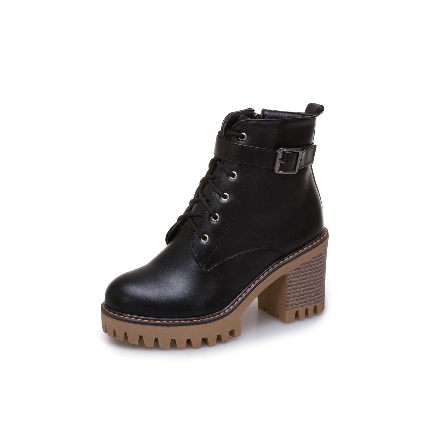 British retro Martin boots thick heel platform boots