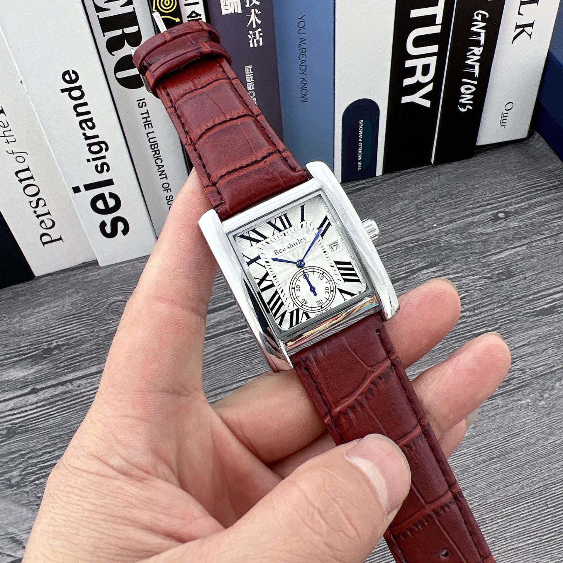 Square Quartz Watch Tank Men