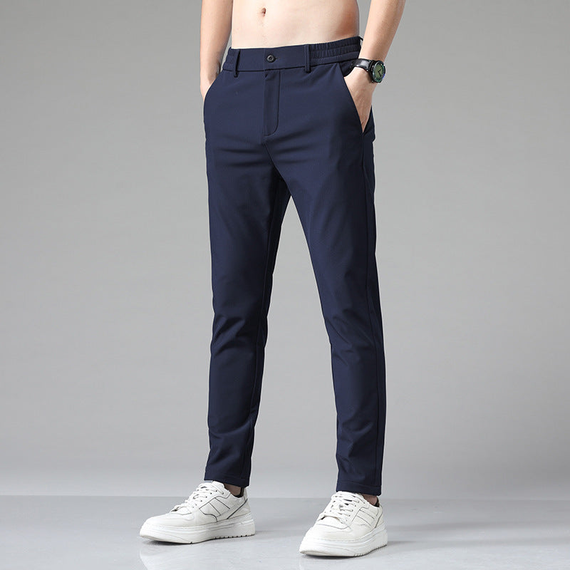 Solid Color Casual Suit Pants Men's Thin