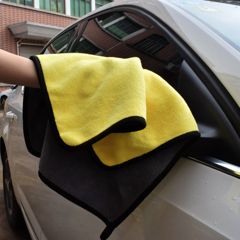 Two-color Couble-sided Car Dual-use Cleaning Car Wash Towel