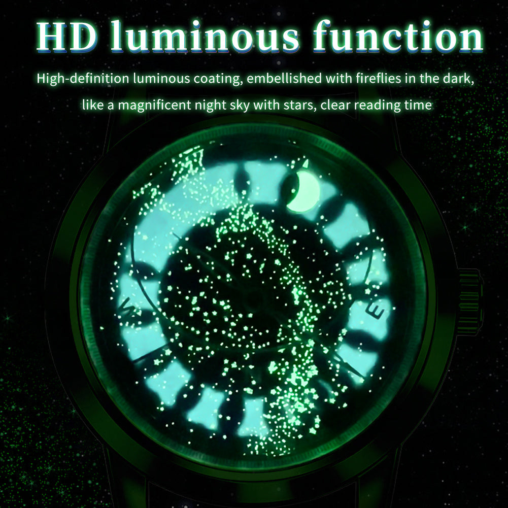 Full-automatic Machinery Of Starry Sky Luminous Men's Watch