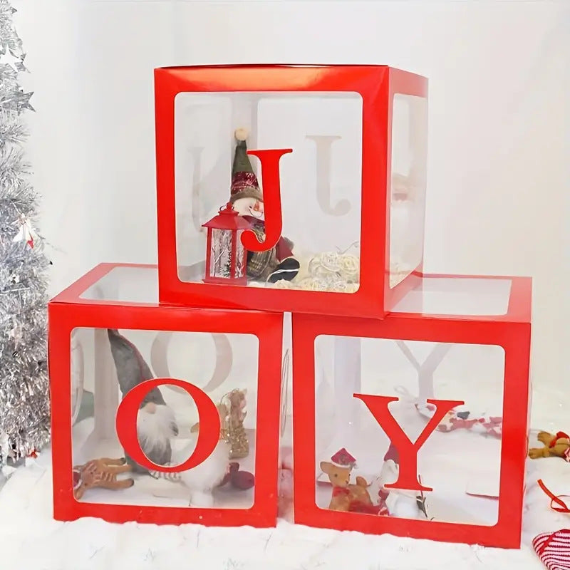 Christmas Decoration Balloon Box Three-piece