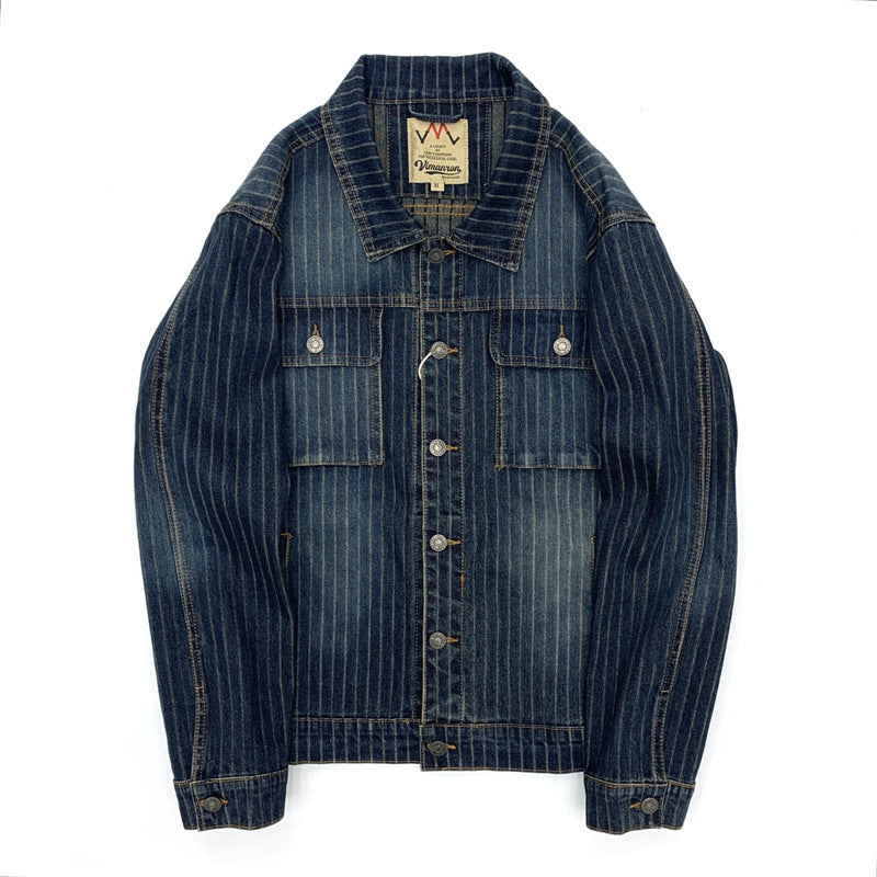 Denim Jacket Men's Cotton Baggy Coat