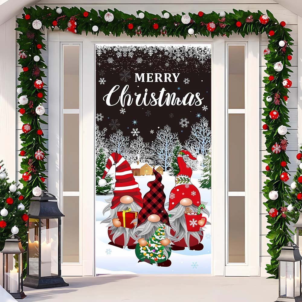 Christmas Curtain Decoration Hanging Cloth Background