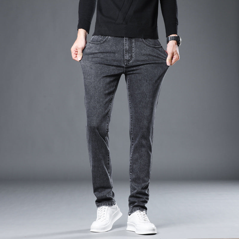 Versatile Stretch Slim Straight Men's Jeans