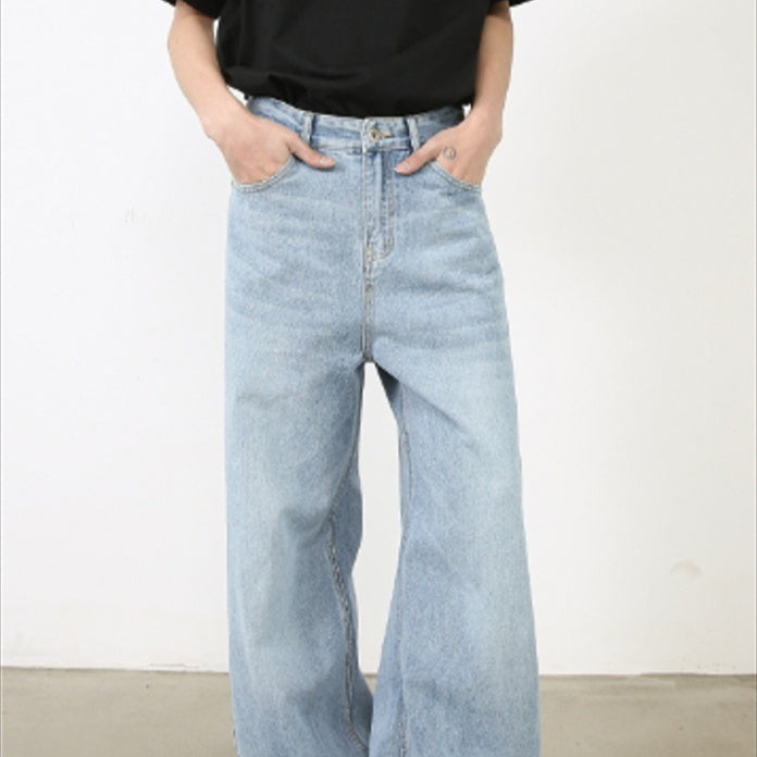 Fashion Casual Loose Straight Jeans