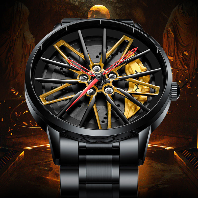 Rotating Wheel Watch Three-Dimensional Hollow