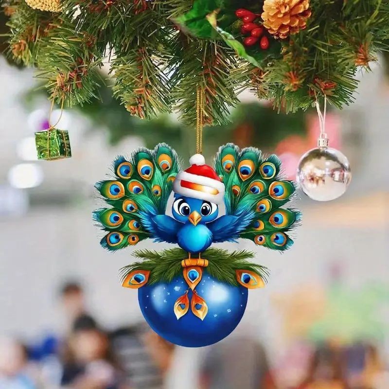 Christmas Christmas Tree Decoration Acrylic Flat Hanging Decorations