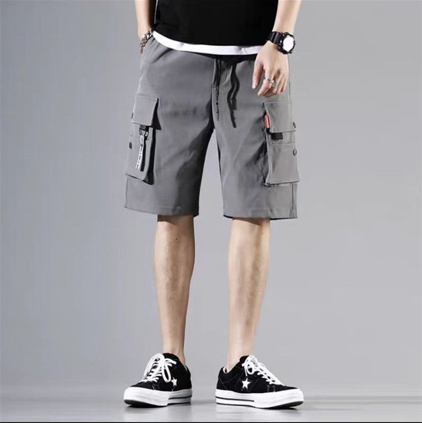 Korean Style Loose Multi-pocket Cargo Pants