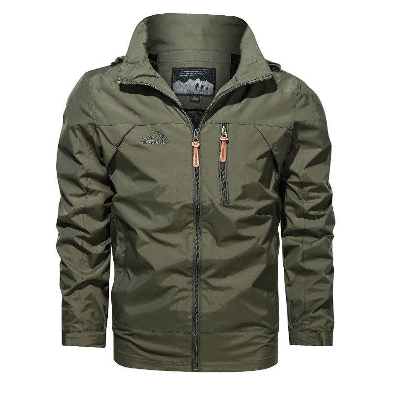 New Style Plus Size Jacket Men's Outdoor Hooded Jackets Men's Jackets