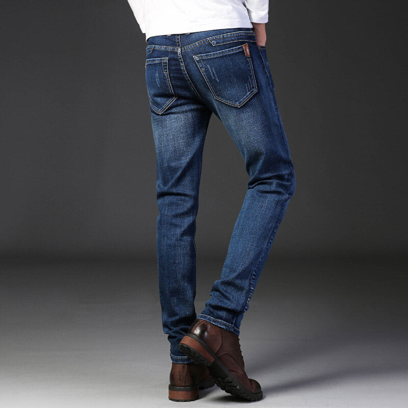 Straight Stretch Slim Fit Casual Men's Trousers