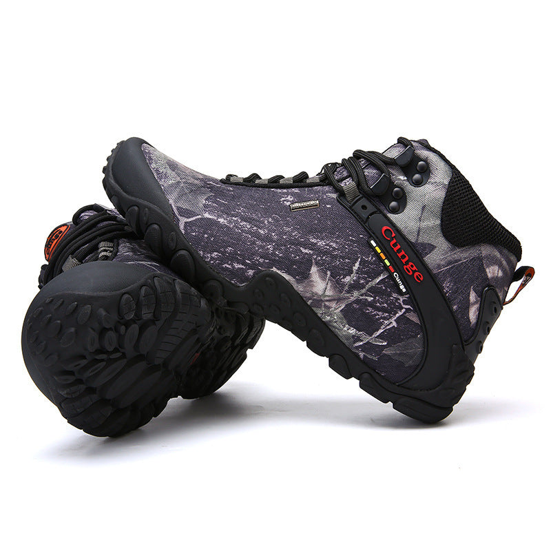 Camouflage Outdoor Climbing Boots Foreign Trade Men's Sports Camping Climbing Boots